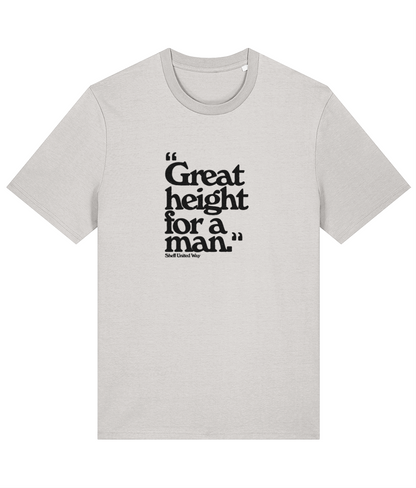 "Great height for a man." - Tee